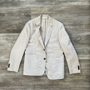 BR/HTG-SF78 Banana Republic Heritage Men’s LINEN Sport Coat Blazer 38S NWOT